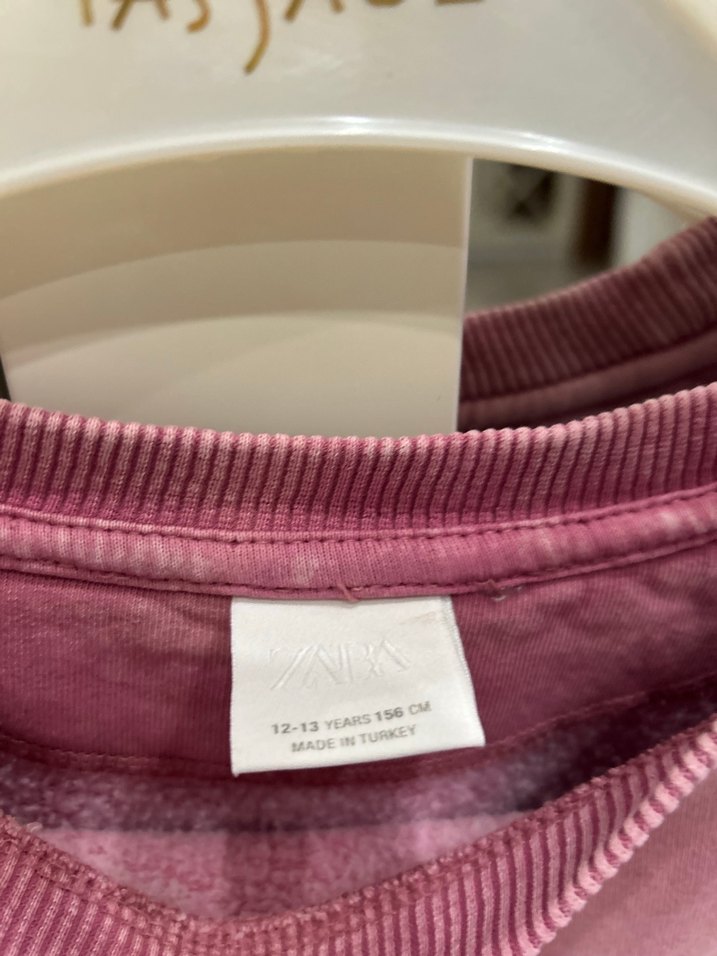 Zara soluk efektli oversize sweat - Görsel 3