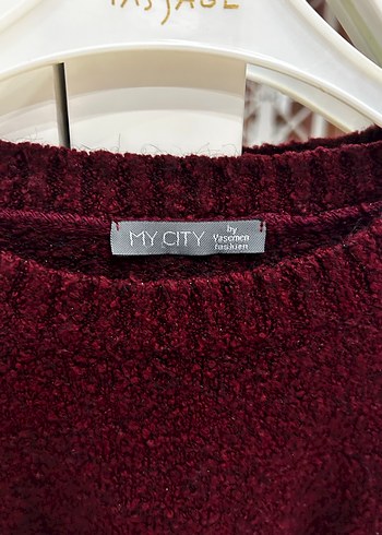 My city yasemen oversize kazak - Görsel 2