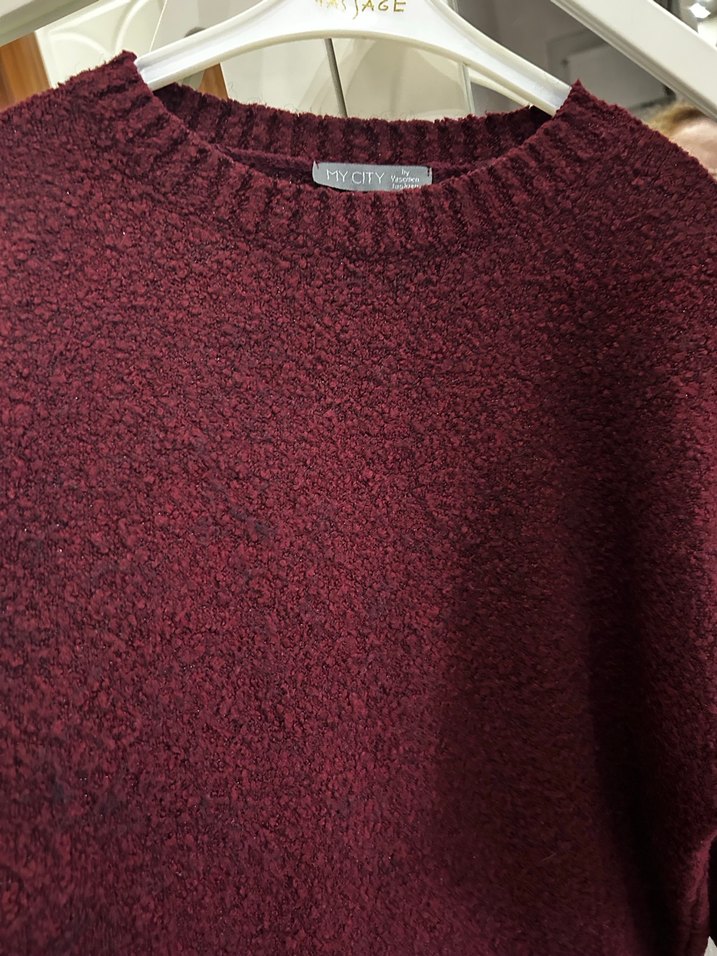 My city yasemen oversize kazak - Görsel 4