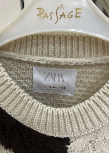 Zara desenli triko kazak - Görsel 2