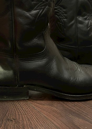 Siyah İspanyol Vintage Kovboy Çizme - Görsel 3