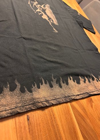 Asit Yıkamalı Y2K goth metal alt tişört - Görsel 3