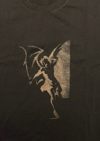 Asit Yıkamalı Y2K goth metal alt tişört - Görsel 4