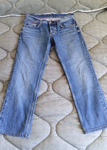 Tommy Hilfiger Mavi Erkek Kot Pantolon - Görsel 6