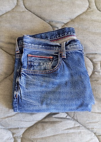 Tommy Hilfiger Mavi Erkek Kot Pantolon - Görsel 2