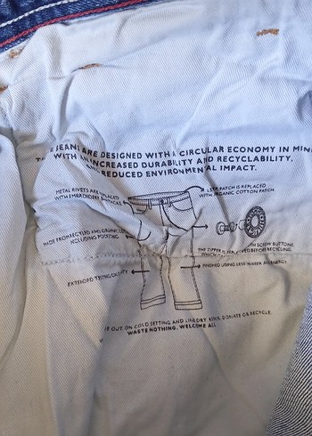 Tommy Hilfiger Mavi Erkek Kot Pantolon - Görsel 8