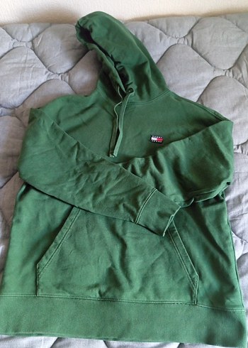 Tommy Hilfiger Yeşil Kapüşonlu Sweatshirt - Görsel 2