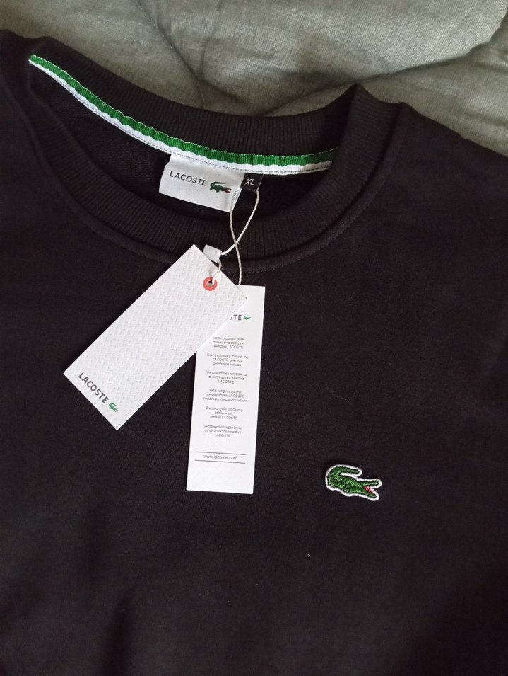 Lacoste Siyah Erkek Sweatshirt - Görsel 2