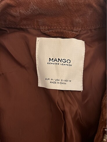Mango Mango hakiki süet deri ceket