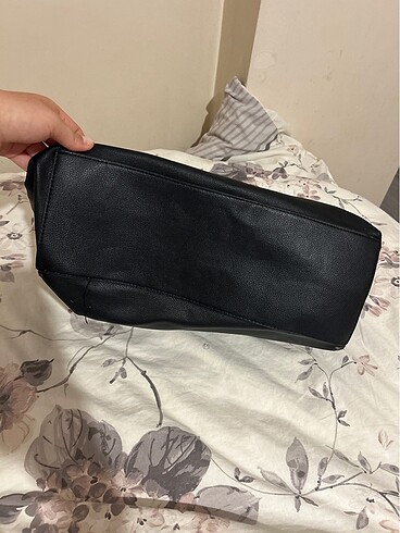 Mango siyah deri çanta - Görsel 5