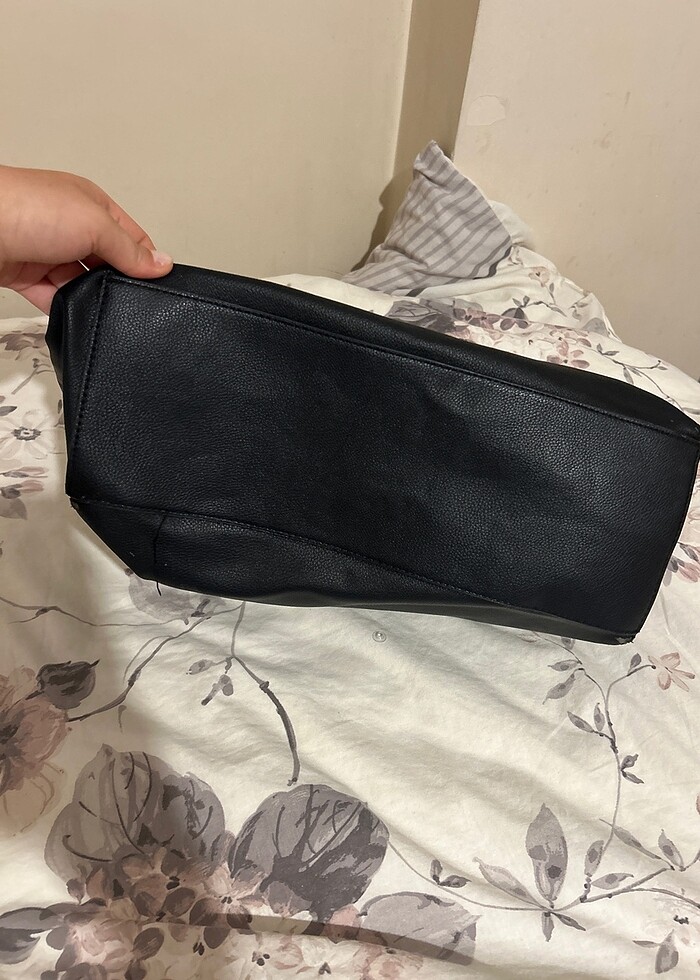 Mango siyah deri çanta - Görsel 5