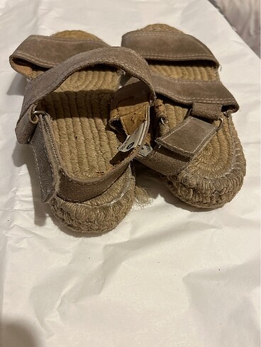 Vizon renk bambi yazlık sandalet - Görsel 7