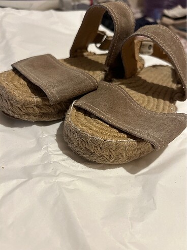 Vizon renk bambi yazlık sandalet - Görsel 10