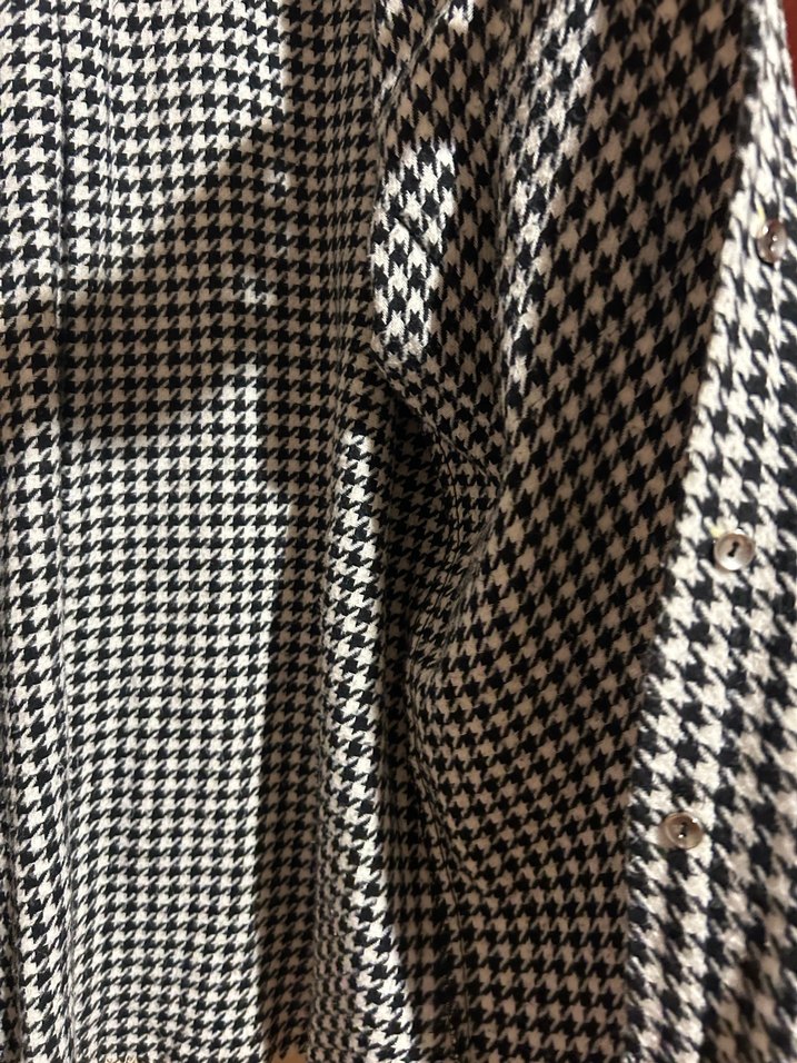 Trendyol marka kazayağı desenli kalın gömlek - Görsel 3