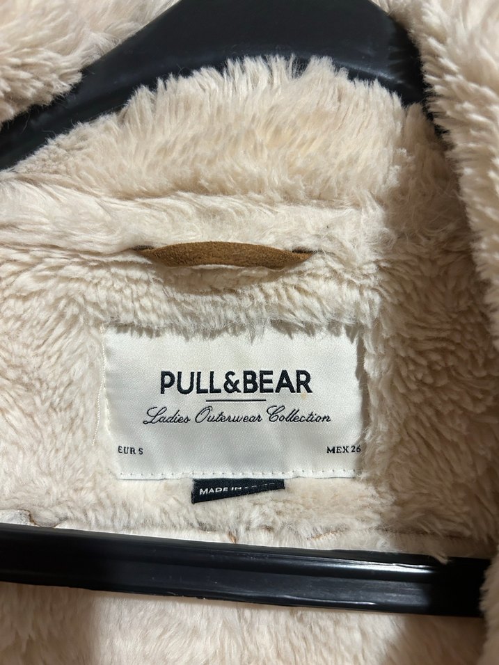 Kadın Bej Süet Kürklü Ceket pulandbear - Görsel 2