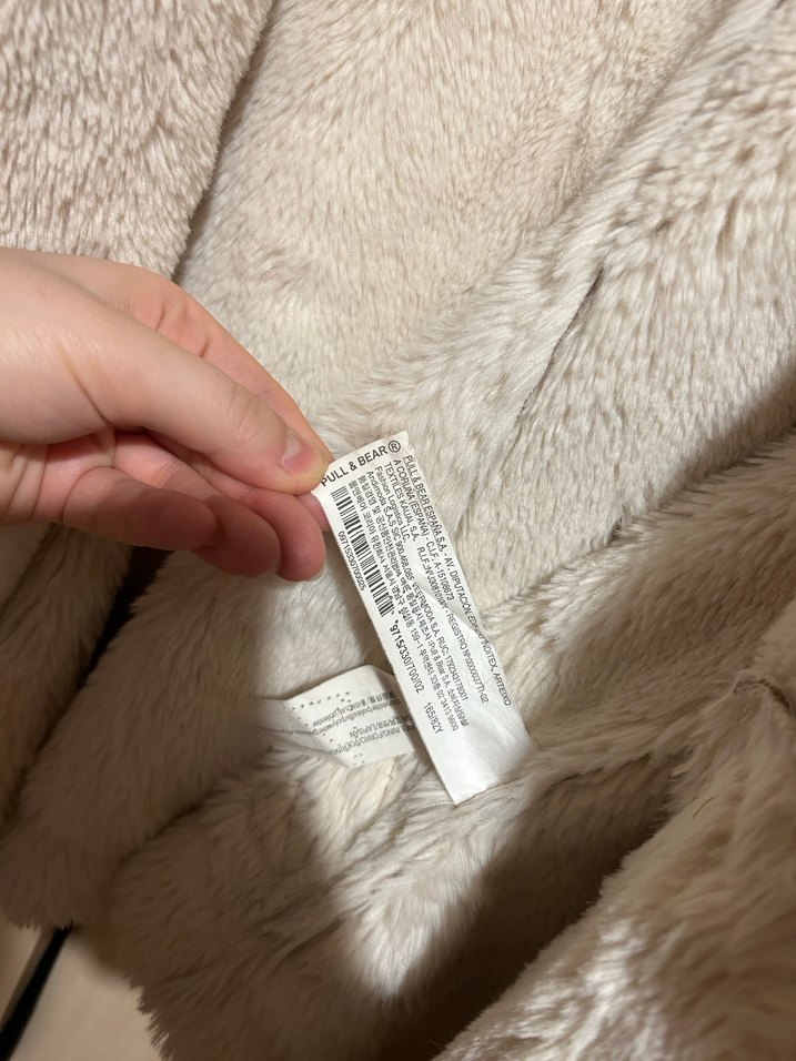 Kadın Bej Süet Kürklü Ceket pulandbear - Görsel 4