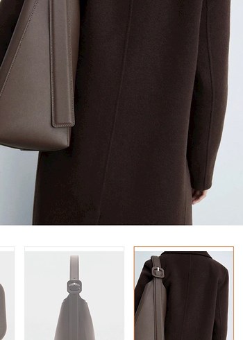 Mango Kahverengi Deri Çanta - Görsel 3