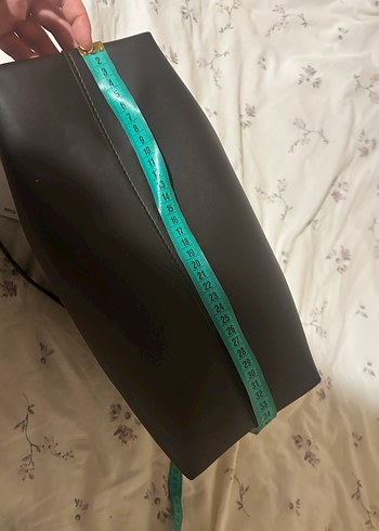 Mango Kahverengi Deri Çanta - Görsel 11