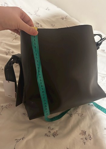 Mango Kahverengi Deri Çanta - Görsel 10