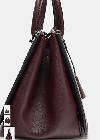 Zara Bordo Yeni Sezon çanta - Görsel 4
