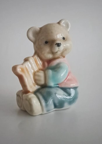 American Vintage Vintage Porselen Ayıcık Biblo