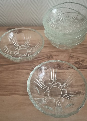 Beden beyaz Renk Art Deco Kristal Kase Takımı