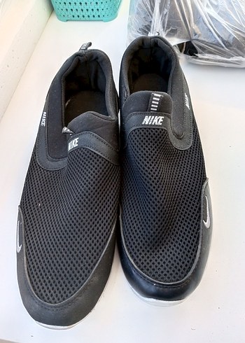 Diğer Erkek Siyah Gri Spor Ayakkabı Velcro