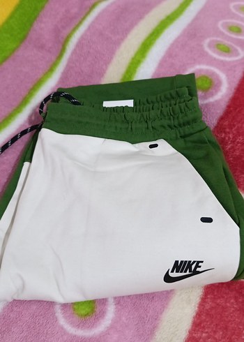 Nike Yeşil Beyaz Fermuarlı Rahat Eşofman - Görsel 7