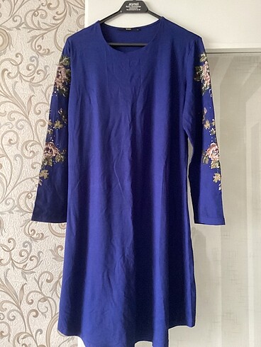 Penye koyu lacivert Tunik