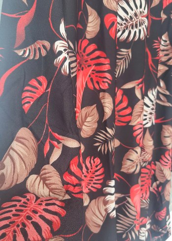 Bohem Uzun Kollu bisiklet Yakalı Baskılı Tunik - Görsel 4