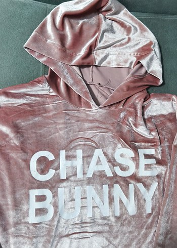 Parlak Pembe Kadın Kapüşonlu Sweatshirt - Görsel 2