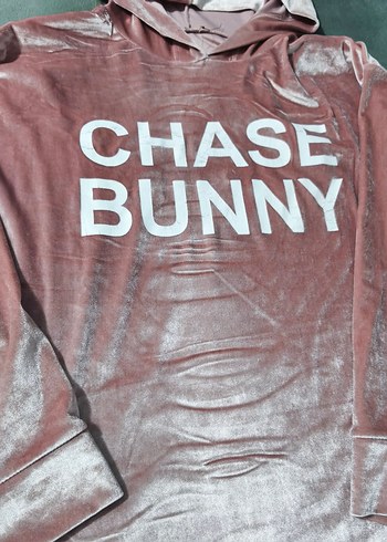 Parlak Pembe Kadın Kapüşonlu Sweatshirt - Görsel 3