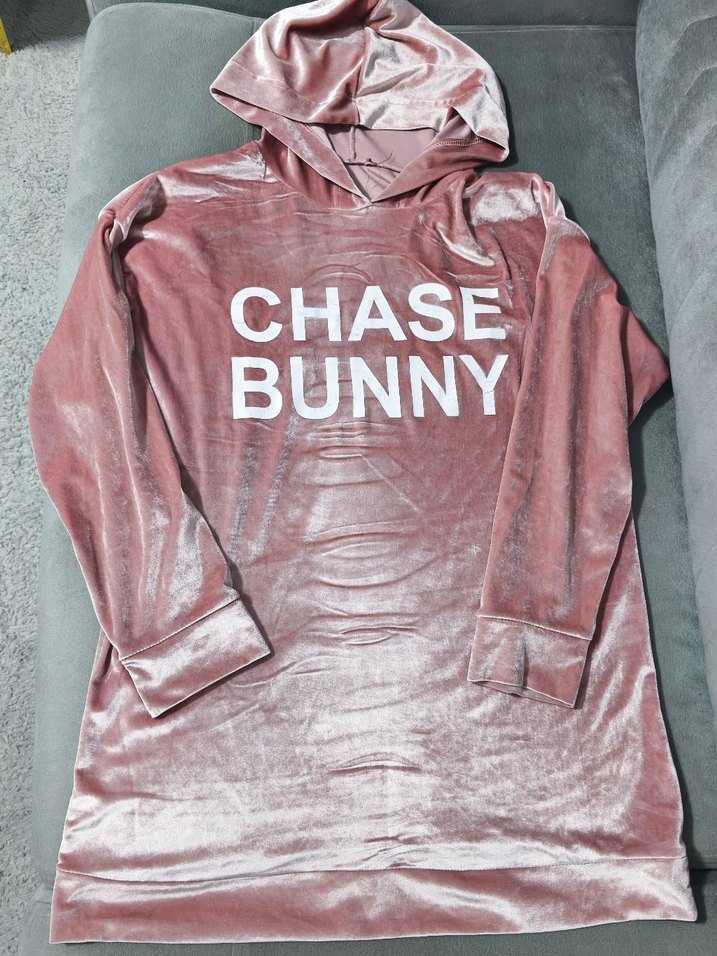 Parlak Pembe Kadın Kapüşonlu Sweatshirt - Görsel 4