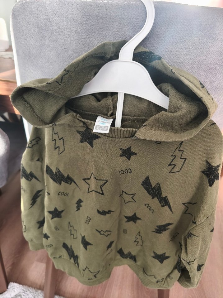 Kapüşonlu Erkek Çocuk Sweatshirt - Haki - Görsel 5