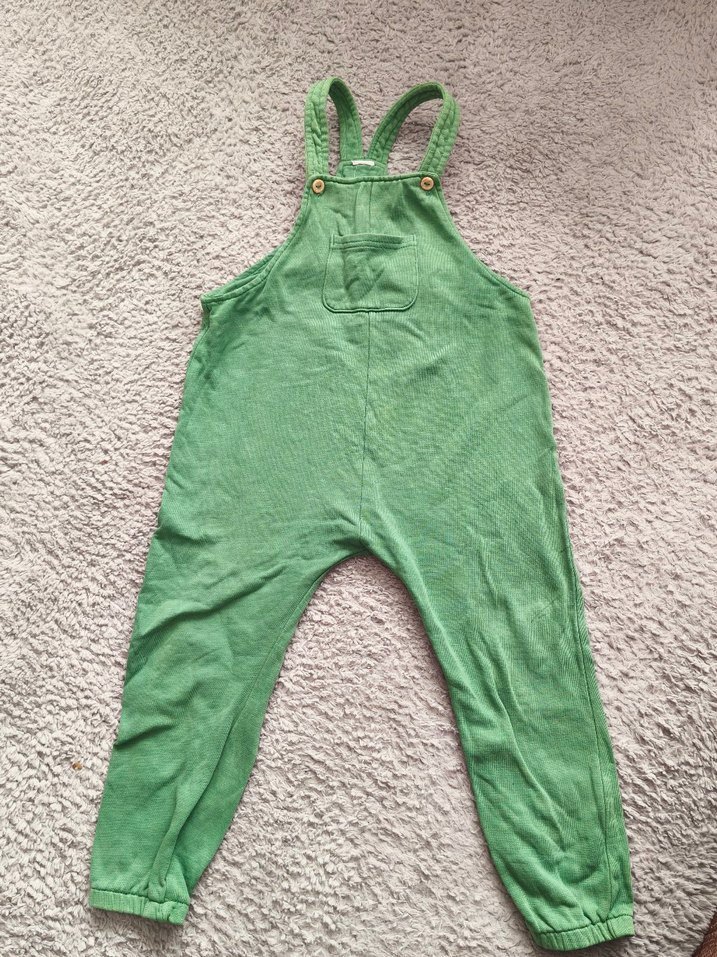 Yeşil Erkek Çocuk Askılı Tulum - Görsel 2