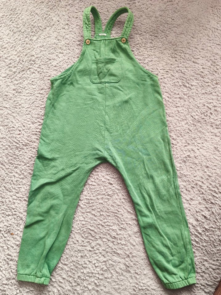 Yeşil Erkek Çocuk Askılı Tulum - Görsel 4