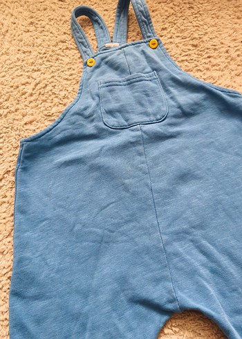 Erkek Çocuk Mavi dokuma Denim Salopet - Görsel 4