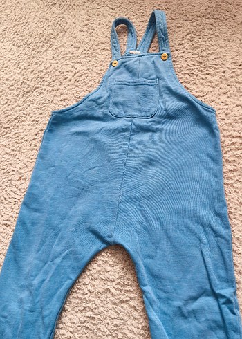 Erkek Çocuk Mavi dokuma Denim Salopet - Görsel 2