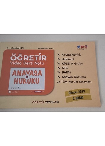 Anayasa Hukuku Video Ders Notu 
