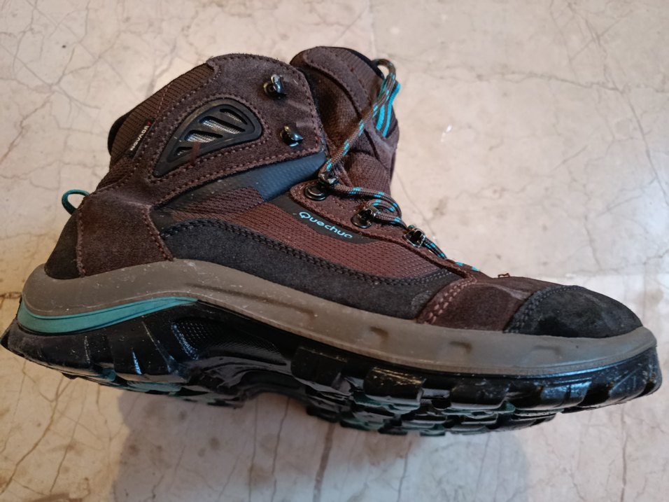 Kahverengi  Kauçuk Botlar Velcro Decathlon'dan alındı - Görsel 4