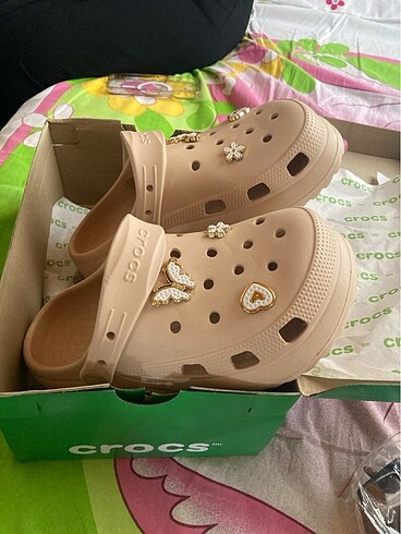 38 Beden camel Renk Crocs terlik