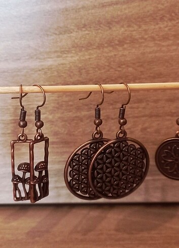 Bronz Metal Küpe