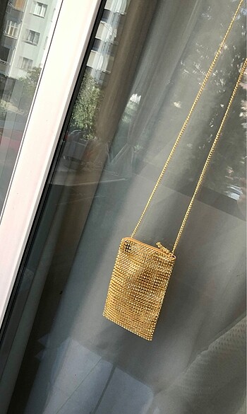 GOLD TELEFON ÇANTASI