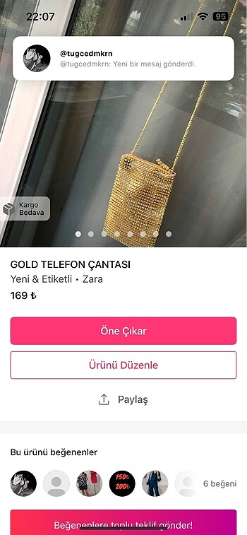 Zara İki ürün
