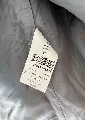 Zara Kürklü Siyah Kadın Blazer