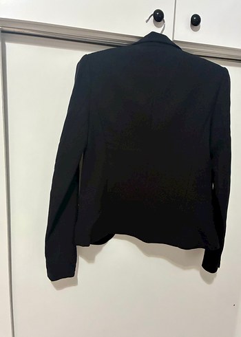 Siyah Düğmeli Kadın Blazer Ceket - Görsel 9