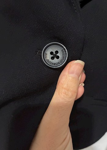 Siyah Düğmeli Kadın Blazer Ceket - Görsel 6
