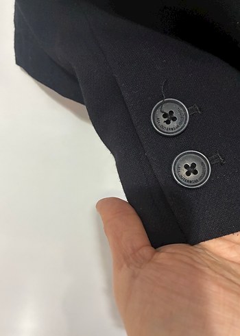 Siyah Düğmeli Kadın Blazer Ceket - Görsel 8