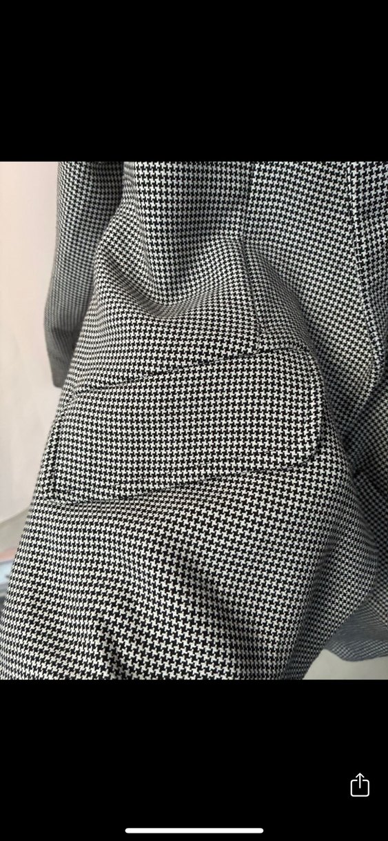 Siyah beyaz Kadın Blazer Ceket - Görsel 5