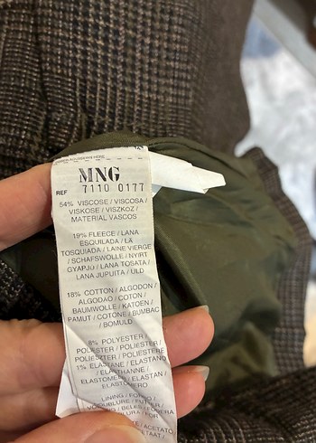 Mango Kadın Kahverengi Regular Fit Ceket - Görsel 3